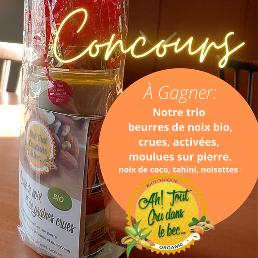 Concours été! Gagnez notre trio beurres de noix