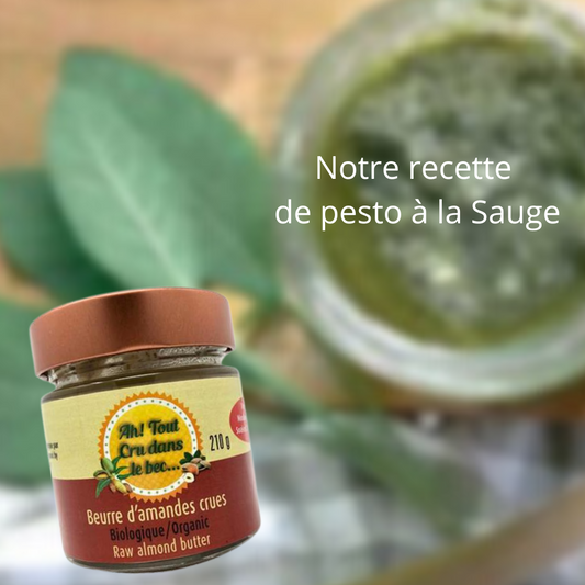 Pesto sauge et beurre d'amandes