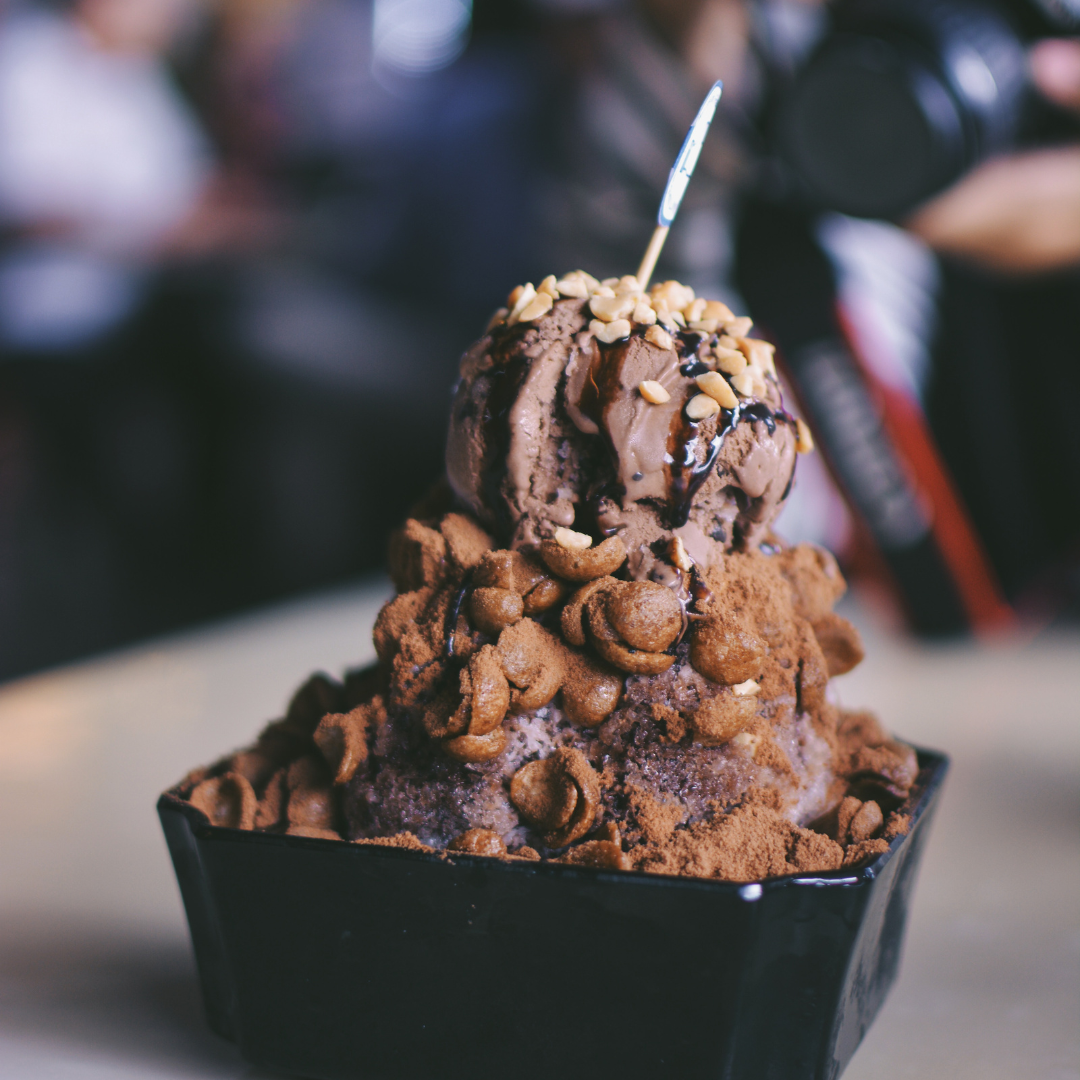 Une super nicecream aux noisettes