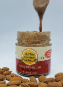 Beurre d'amandes crues et biologique