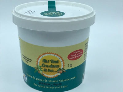 Beurre de graines de sésame naturelles crues Bio