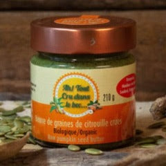Beurre de graines de citrouille crues Biologique et prégermées