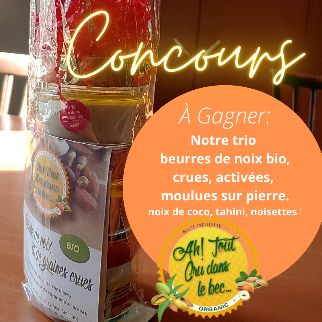 Concours été! Gagnez notre trio beurres de noix