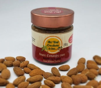 Beurre d'amandes crues et biologique