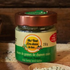 Beurre de graines de chanvre crues Bio